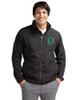 Seattle Sounders FC Cutter & Buck Charter Eco Recycled Mens Full-Zip Jacket Black Front