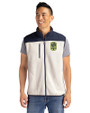 Nashville SC Cutter & Buck Cascade Eco Fleece Mens Vest Shell/Navy Blue Front
