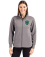 Seattle Sounders FC Cutter & Buck Roam Epic Versatility Full Zip Recycled Womens Jacket Elemental Grey Front