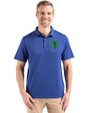 Seattle Sounders FC Cutter & Buck Coastline Epic Comfort Recycled Mens Polo Tour Blue Front