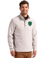 Seattle Sounders FC Cutter & Buck Hunts Point Eco Textured Fleece Recycled Mens Snap Pullover Polished Medium Gray Front