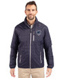 Penn State Nittany Lions College Football Playoff 2024 Fiesta Bowl Champions Cutter & Buck Rainier PrimaLoft® Mens Eco Insulated Full Zip Puffer Jacket Dark Navy/Silver Front
