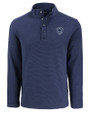 Penn State Nittany Lions College Football Playoff 2024 Fiesta Bowl Champions Cutter & Buck Hunts Point Eco Textured Fleece Recycled Mens Snap Pullover NVBU_MANN_HG 