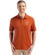 Texas Longhorns College Football Playoff 2025 Peach Bowl Champions Cutter & Buck Forge Eco Stretch Recycled Mens Polo Texas Orange Front