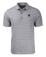 Texas Tech Red Raiders College Vault- Cutter & Buck Forge Eco Heather Stripe Stretch Recycled Mens Big & Tall Polo BLH_MANN_HG 