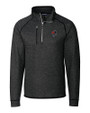 Texas Tech Red Raiders College Vault- Cutter & Buck Mainsail Sweater-Knit Mens Big and Tall Half Zip Pullover Jacket CCH_MANN_HG 