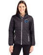 Sporting Kansas City Cutter & Buck Rainier PrimaLoft®  Womens Eco Insulated Full Zip Puffer Jacket Black Front