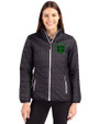 Austin FC - Cutter & Buck Rainier PrimaLoft®  Womens Eco Insulated Full Zip Puffer Jacket Black Front