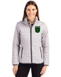 Austin FC - Cutter & Buck Rainier PrimaLoft®  Womens Eco Insulated Full Zip Puffer Jacket Polished Medium Gray Front