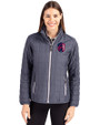 St. Louis City SC Cutter & Buck Rainier PrimaLoft®  Womens Eco Insulated Full Zip Puffer Jacket Anthracite Melange Front
