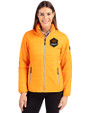 Houston Dynamo FC Cutter & Buck Rainier PrimaLoft®  Womens Eco Insulated Full Zip Puffer Jacket Satsuma Front