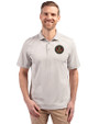Atlanta United FC - Cutter & Buck Virtue Eco Pique Stripe Recycled Mens Big and Tall Polo Polished Medium Gray Front