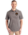 Houston Dynamo FC Cutter & Buck Virtue Eco Pique Stripe Recycled Mens Big and Tall Polo Black Front