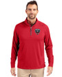 D.C. United Cutter & Buck Adapt Eco Knit Stretch Recycled Mens Big and Tall Quarter Zip Pullover Red Front