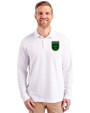 Austin FC - Cutter & Buck Advantage Eco Tri-Blend Pique Mens Long Sleeve Polo White Front