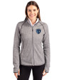 Sporting Kansas City Cutter & Buck Mainsail Full Zip Hooded Womens Jacket Polished Heather Front
