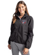 FC Dallas Cutter & Buck Charter Eco Recycled Womens Full-Zip Jacket Black Front