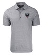 D.C. United Cutter & Buck Forge Eco Heather Stripe Stretch Recycled Mens Polo BLH_MANN_HG 1