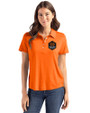 Houston Dynamo FC Cutter & Buck Coastline Epic Comfort Recycled Womens Polo College Orange Front