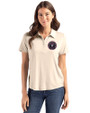 Inter Miami CF Cutter & Buck Coastline Epic Comfort Recycled Womens Polo Wheat Front