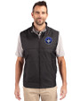 CF Montréal Cutter & Buck Stealth Hybrid Quilted Mens Windbreaker Vest Black Front