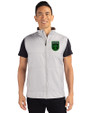 Austin FC - Cutter & Buck Stealth Hybrid Quilted Mens Windbreaker Vest Polished Medium Gray Front