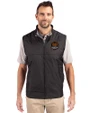 Houston Dynamo FC Cutter & Buck Stealth Hybrid Quilted Mens Windbreaker Vest Black Front