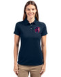 St. Louis City SC Cutter & Buck Advantage Eco Tri-Blend Pique Womens Polo Liberty Navy Front