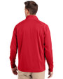San Jose Earthquakes Cutter & Buck Adapt Eco Knit Stretch Recycled Mens Quarter Zip Pullover Red Back