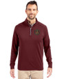 Atlanta United FC - Cutter & Buck Adapt Eco Knit Stretch Recycled Mens Quarter Zip Pullover Bordeaux Front