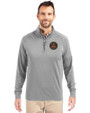Atlanta United FC - Cutter & Buck Adapt Eco Knit Stretch Recycled Mens Quarter Zip Pullover Polished Medium Gray Front