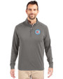 Chicago Fire FC Cutter & Buck Adapt Eco Knit Stretch Recycled Mens Quarter Zip Pullover Elemental Grey Front