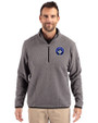 CF Montréal Cutter & Buck Cascade Eco Fleece Mens Quarter Zip Jacket Elemental Grey/Black Front