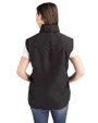 D.C. United Cutter & Buck Charter Eco Recycled Full-Zip Womens Vest Black Back