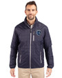 Sporting Kansas City Cutter & Buck Rainier PrimaLoft® Mens Eco Insulated Full Zip Puffer Jacket Dark Navy/Silver Front