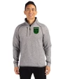 Austin FC - Cutter & Buck Mainsail Sweater-Knit Mens Big and Tall Half Zip Pullover Jacket Polished Heather Front