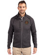 Atlanta United FC - Cutter & Buck Mainsail Sweater-Knit Mens Big and Tall Full Zip Jacket Charcoal Heather Front