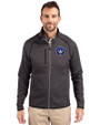 CF Montréal Cutter & Buck Mainsail Sweater-Knit Mens Big and Tall Full Zip Jacket Charcoal Heather Front