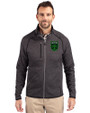 Austin FC - Cutter & Buck Mainsail Sweater-Knit Mens Big and Tall Full Zip Jacket Charcoal Heather Front