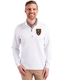 Real Salt Lake Cutter & Buck Traverse Stretch Eco Quarter Zip Mens Pullover White Front