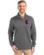 St. Louis City SC Cutter & Buck Traverse Stretch Eco Quarter Zip Mens Pullover Elemental Grey Front