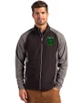 Austin FC - Cutter & Buck Adapt Eco Knit Hybrid Recycled Mens Full Zip Jacket Black Heather/Black Front