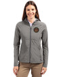 Atlanta United FC - Cutter & Buck Adapt Eco Knit Hybrid Recycled Womens Full Zip Jacket Elemental Grey Front