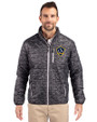 LA Galaxy Cutter & Buck Rainier PrimaLoft® Mens Eco Insulated Full Zip Printed Puffer Jacket Black Front