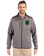 Austin FC - Cutter & Buck Cascade Eco Fleece Mens Full Zip Jacket Elemental Grey/Black Front