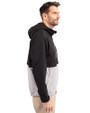 LA Galaxy Cutter & Buck Charter Eco Recycled Mens Anorak Jacket Black/Polished Side