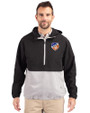 FC Cincinnati Cutter & Buck Charter Eco Recycled Mens Anorak Jacket Black/Polished Front