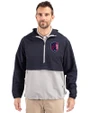 St. Louis City SC Cutter & Buck Charter Eco Recycled Mens Anorak Jacket Navy Blue/Polished Front