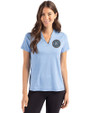 New York City FC Cutter & Buck Forge Eco Heathered Stretch Womens Blade Top Dark Atlas Heather Front