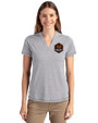 Houston Dynamo FC Cutter & Buck Forge Eco Heathered Stretch Womens Blade Top Polished Heather Front